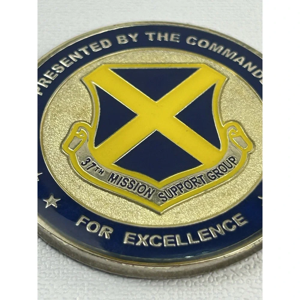 37th Mission Support Group Challenge Coin Presented By The Commander USAF